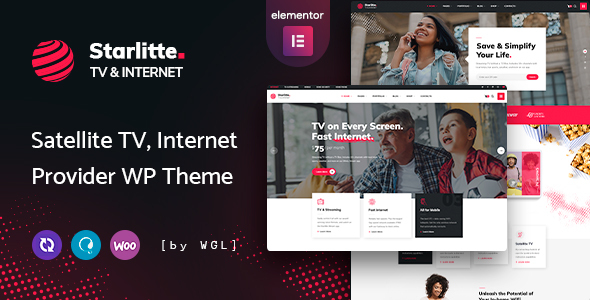 Starlitte – TV & Internet Provider WordPress Theme