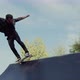 Young adult skateboarding halfpipe 4k super slow motion - VideoHive Item for Sale