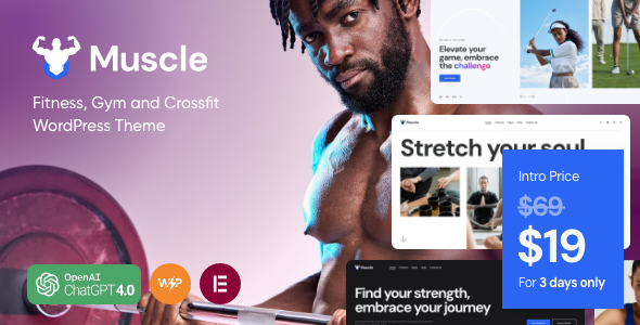 Muscle – Sports Center & Solarium WordPress Theme