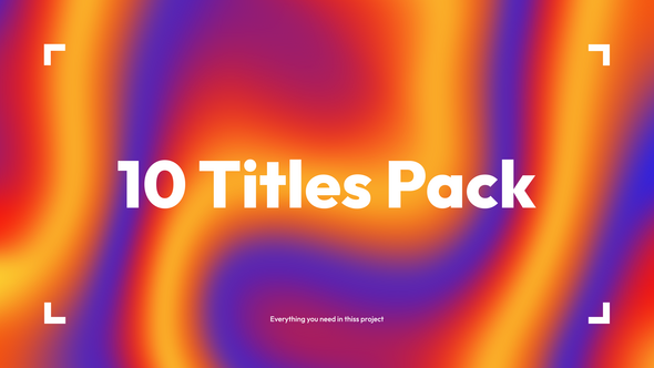 10 Fresh Titles Pack | After Effects alt