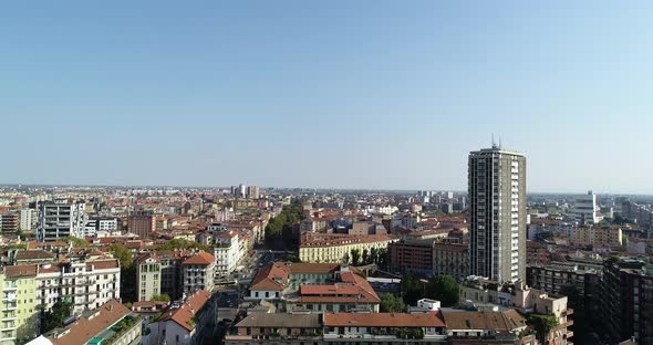 Milan City And Skyscrapers