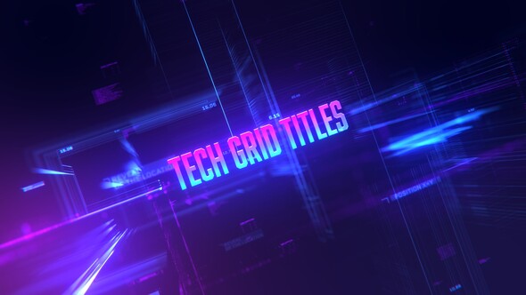 Tech Grid Titles Mogrt