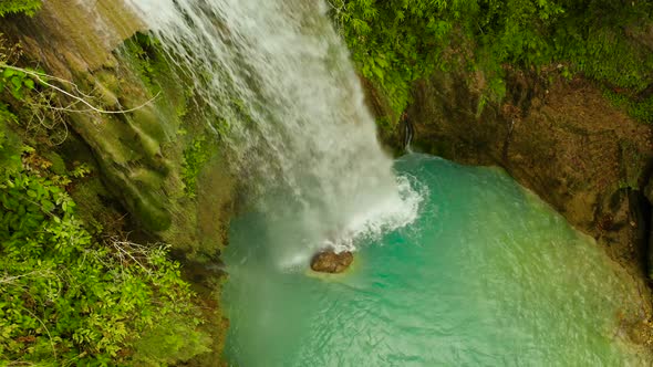 Beautiful Tropical Waterfall Philippines Cebu