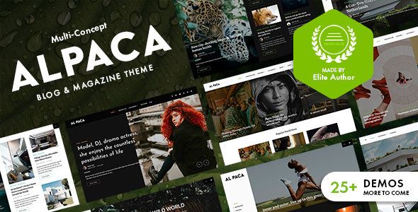 Alpaca – Blog & Magazine WordPress Theme