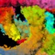 colorful smoke particles mixing to each other - VideoHive Item for Sale