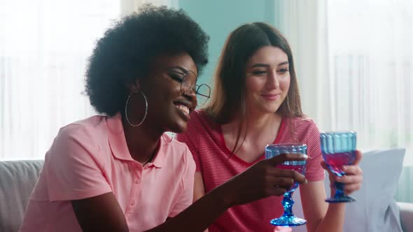 Mixed Race Women Have Online Celebration