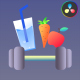 Fitness Icons And Titles for DaVinci Resolve - VideoHive Item for Sale