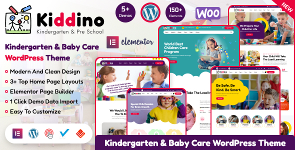 Kiddino – Kids & Kindergarten WordPress Theme