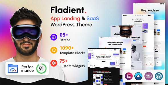 Fladient - App & SaaS WordPress Theme