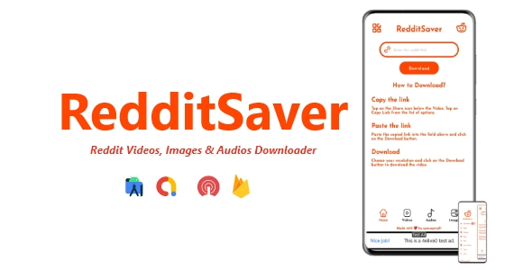 RedditSaver - Reddit Videos, Images & Audios Downloader | ADMOB, FIREBASE, ONESIGNAL