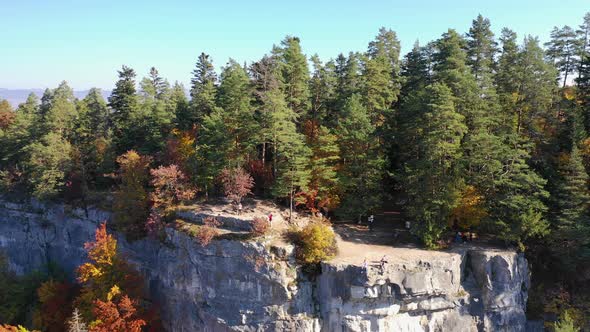 A view of the Tomasovsky vyhlad recreational zone in the Slovak Paradise National Park in Slovakia