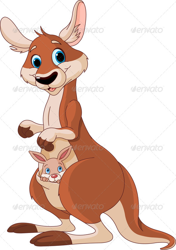 Kangaroo Mom and Baby.
