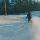 Cyclist Riding on Electric Bike in the Snow - VideoHive Item for Sale