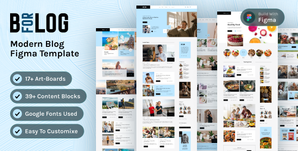 BforBlog – Lifestyle Personal Blog Figma Template – 0 Sold!