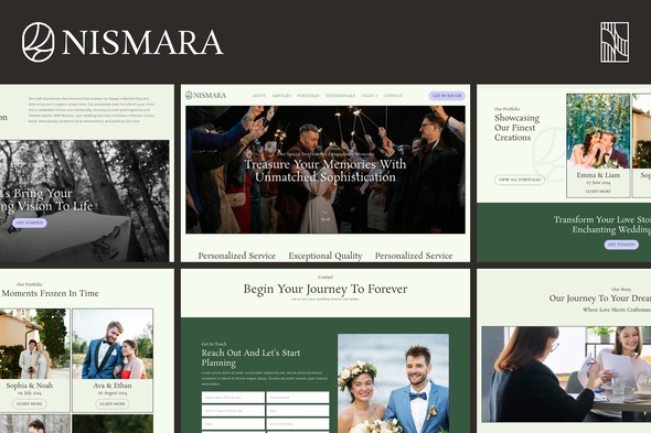 Nismara - Wedding Planner Elementor Template Kit