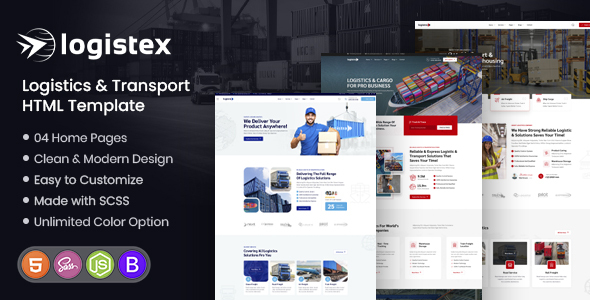 Logistex - Transport & Logistics HTML Template