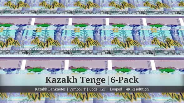 Kazakh Tenge | Kazakhstan Currency - 6 Pack | 4K Resolution | Looped