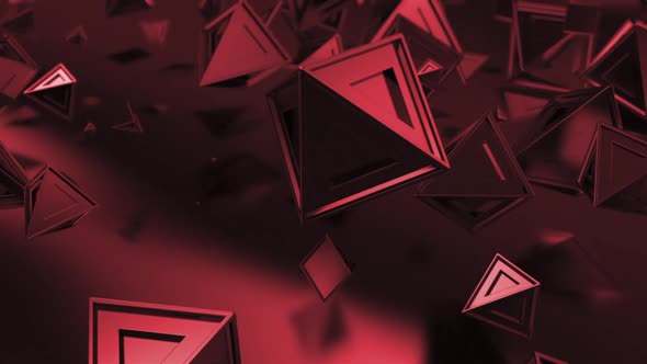 Abstract 3D Triangles Background