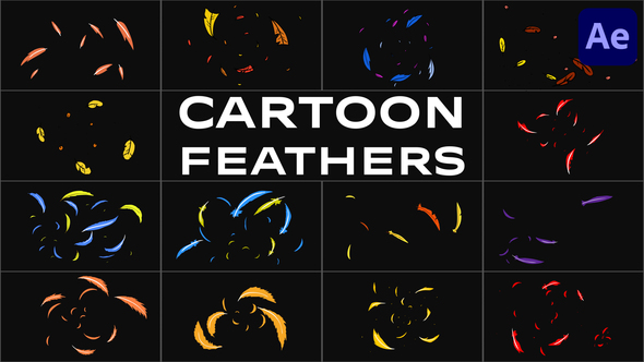 Cartoon Feathers for After Effects