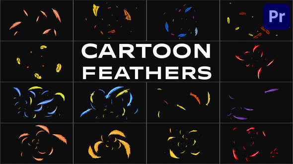 Cartoon Feathers for Premiere Pro