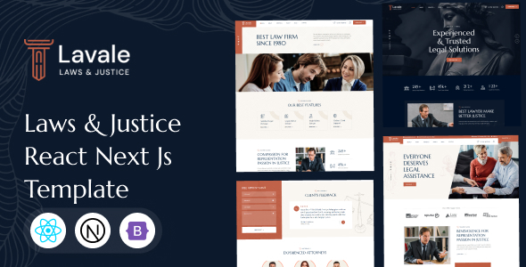 Lavale | Law and Attorney React Next Js Template