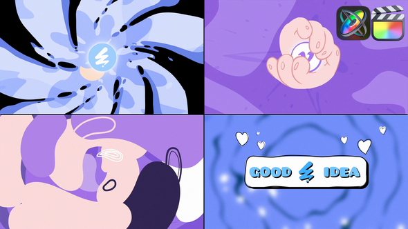 Hands Liquid Logo for FCPX alt