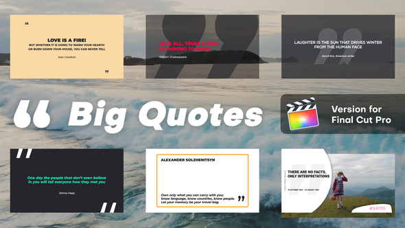 Big Quotes | Final Cut Pro X alt