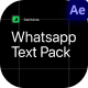 Whatsapp Text Messages (DarkMode) - VideoHive Item for Sale