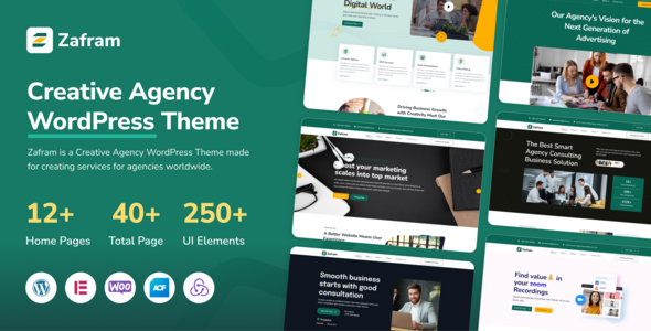 Zafram - Creative Agency & Portfolio WordPress Theme