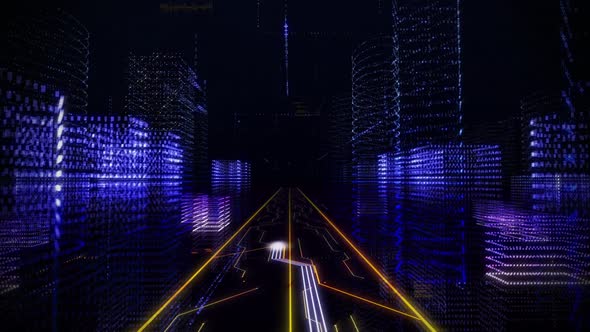 Hologram Creation Process. Word Mining is Slowly Projected. 3D Animation. alt