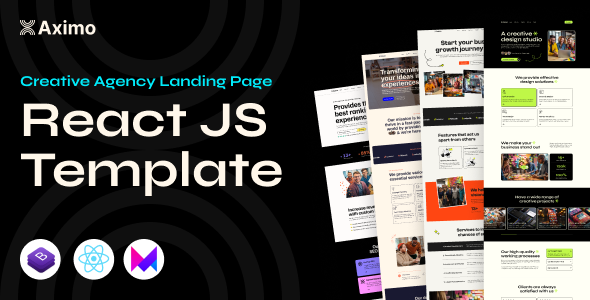 Aximo - Creative Agency React Js Template