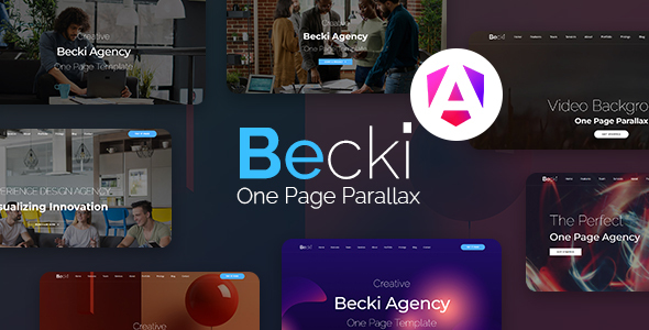 Becki – Creative Parallax One Page Angular Template – 0 Sold!