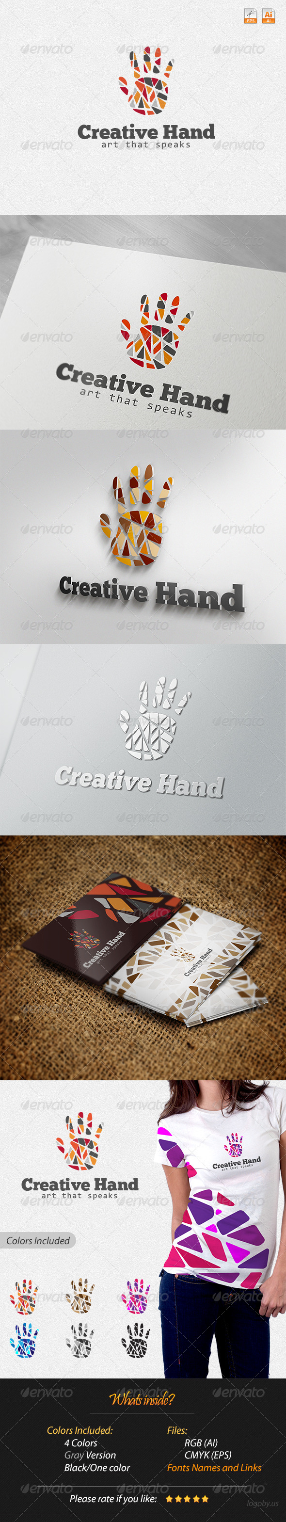 Creative Hand - Art that Speaks Logo