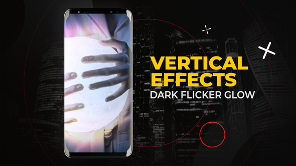 Vertical Dark Flicker Glow Effects | After Effects