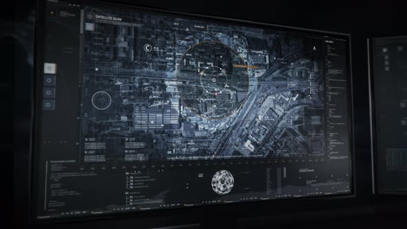 Satellite Radar Tracking Car On Streets And Sends Location To Pursuit Drone alt