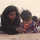 Mother playing with children in Wadi Rum Desert, Jordan - VideoHive Item for Sale