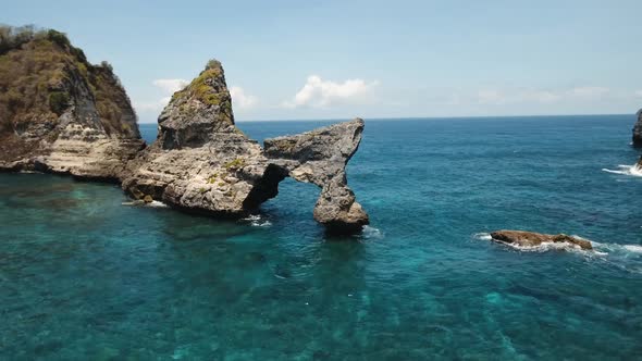 Rock in the Sea. Bali,Indonesia.