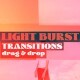 Quick Light Burst Transitions: Explosive Light Bursts with Rapid Cut - VideoHive Item for Sale
