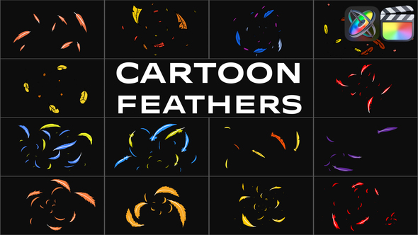 Cartoon Feathers for FCPX