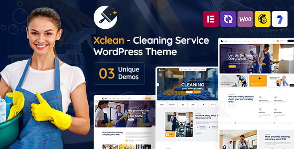 Xclean – Cleaning Services WordPress Theme – 0 Sold!