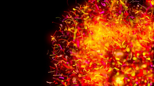 Abstract Particles Explosion V4