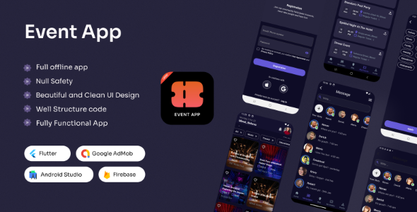 Event Management and Ticketing Flutter UI KIT