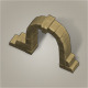 Door Stone Low Poly - 3DOcean Item for Sale