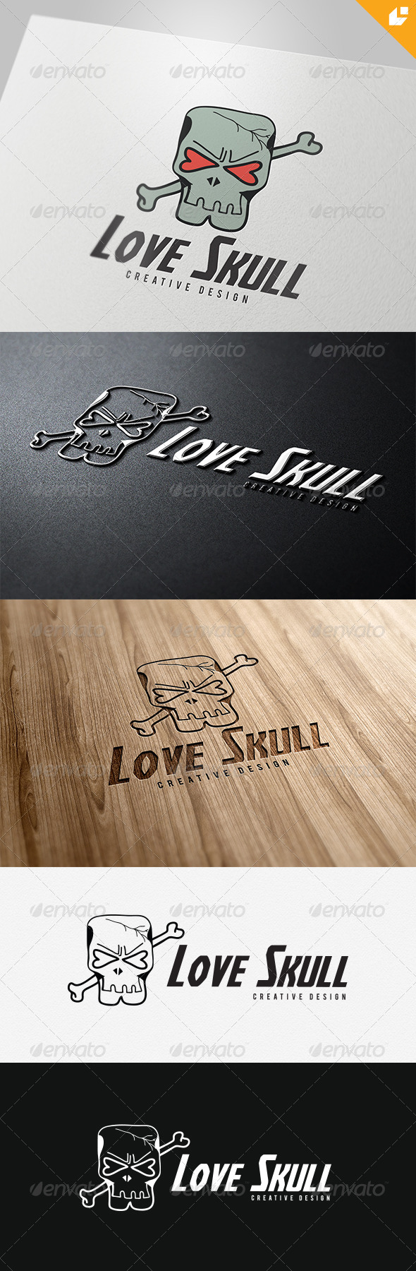 Love Skull Logo