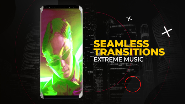 Vertical Extreme Music Transitions | After Effects