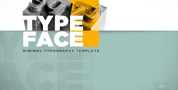 TYPEFACE - Minimal Typography HTML5 Template