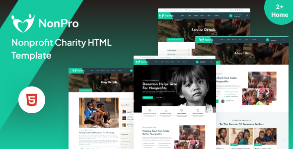 Nonpro-Nonprofit Charity HTML5 Template – 0 Sold!