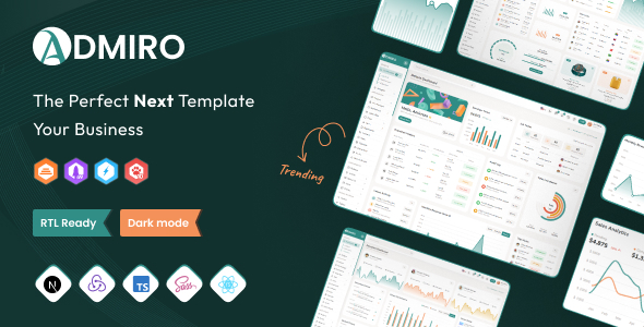 Admiro – React Nextjs Admin & Dashboard Template – 0 Sold!