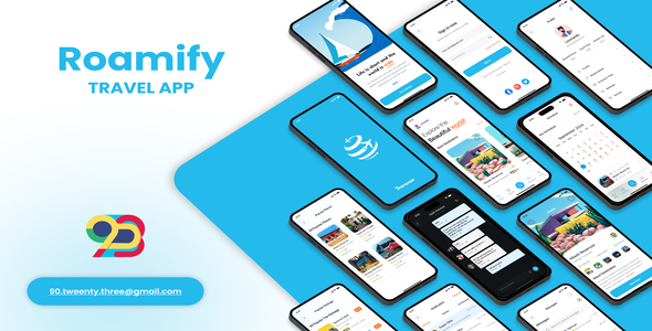 Roamify - Travel UI Kit | Flutter 3.0 | Android | iOS  | BloC | Clean architecture