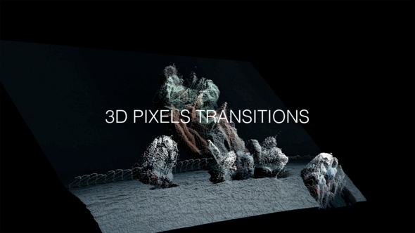 3D Pixels Transitions alt